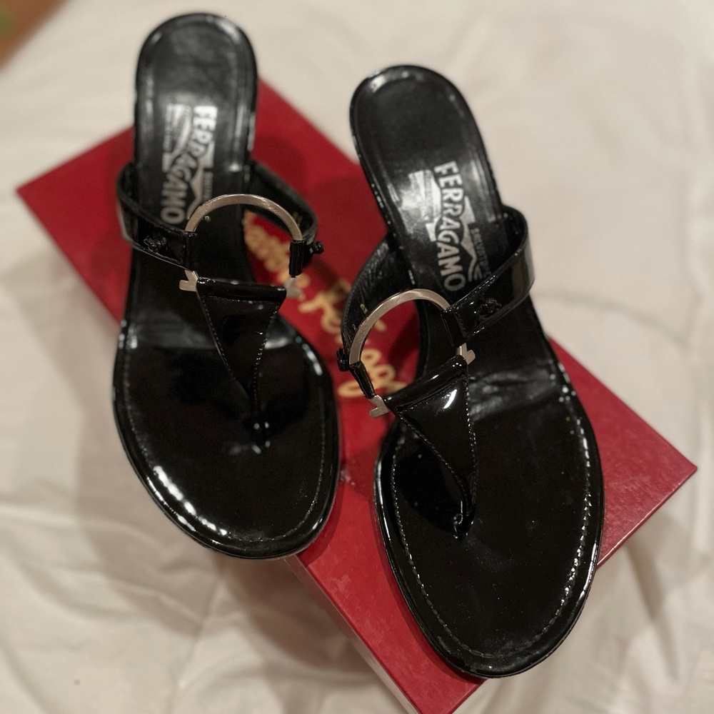 Salvatore Ferragamo Mules Slip-on Leather Sandals